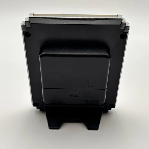 Gucci Nobile Silver Metallic Molded Resin Table Clock c. 1980s - Picture 5 of 5